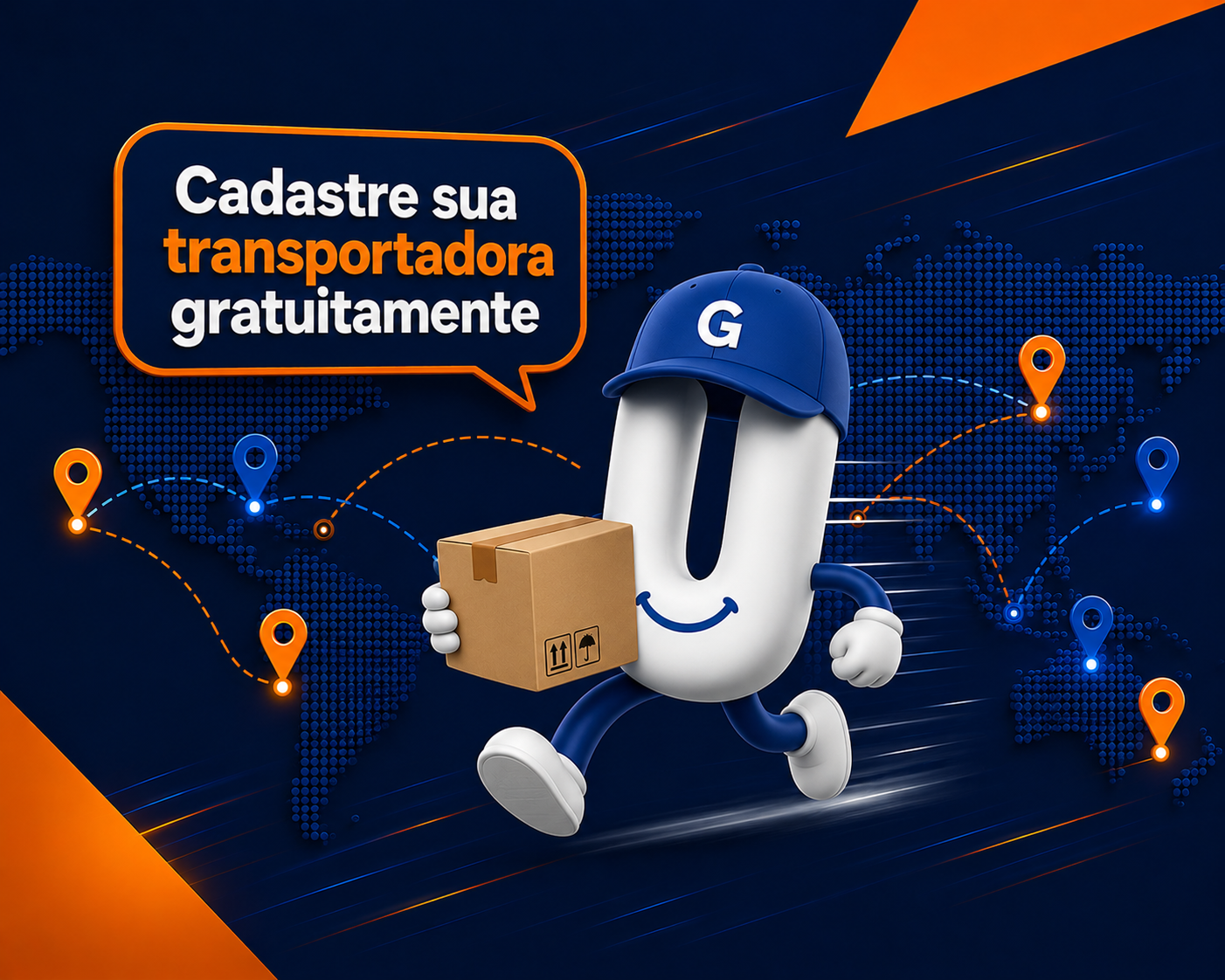 Cadastre sua transportadora gratuitamente na UsiiGo